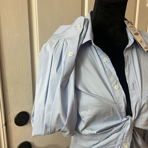 Zara twist front long sleeve shirt - Picture 5 of 8